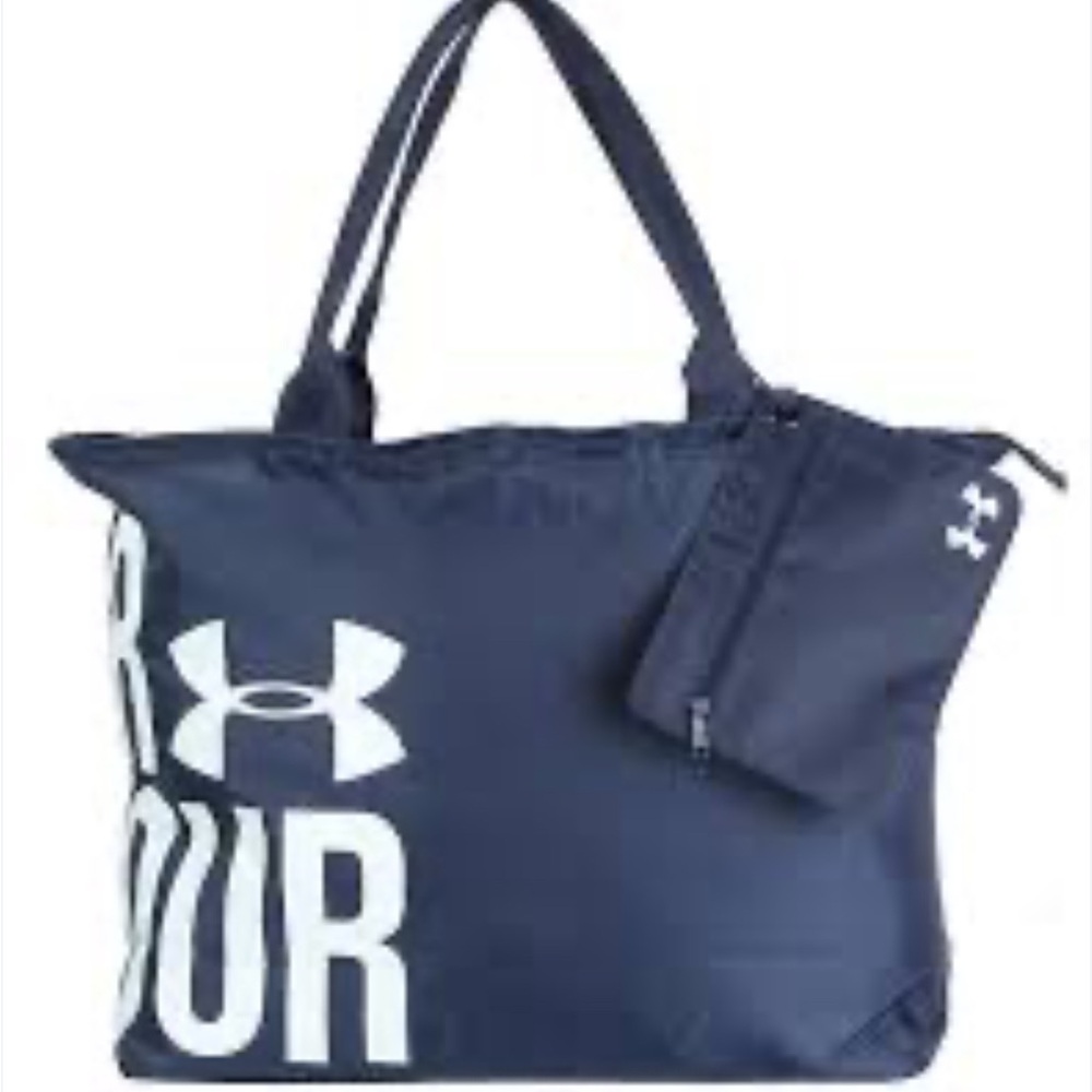 Under Armour Navy Tote Bag with Pouch
